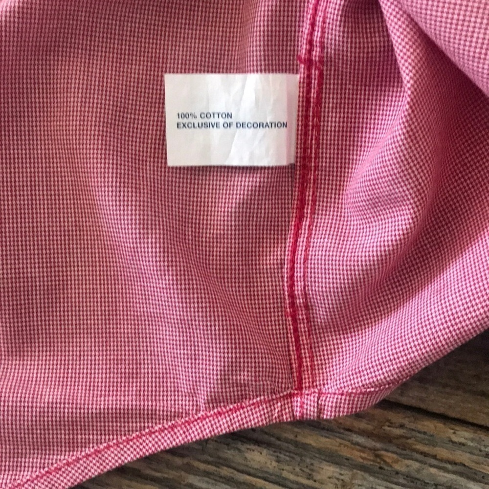 Gap Kids Mini-Check Oxford Button Down Shirt XXL - Picture 8 of 9